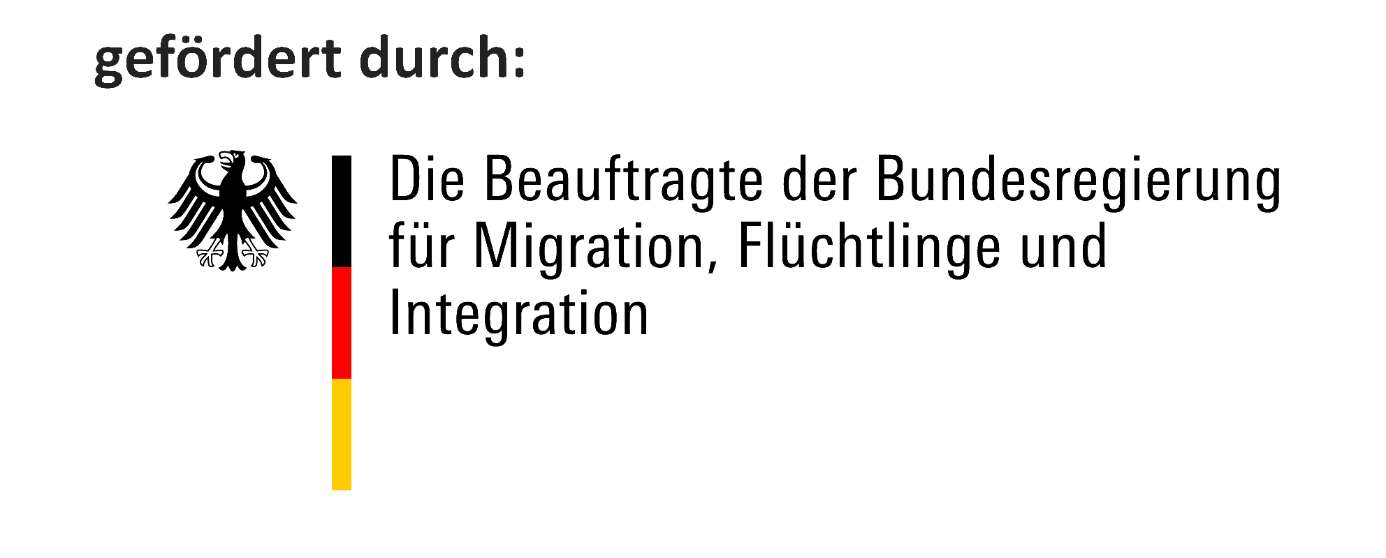 BundesministeriumMigrationFlüchtlingeIntegration Gefördert durchohne hinter